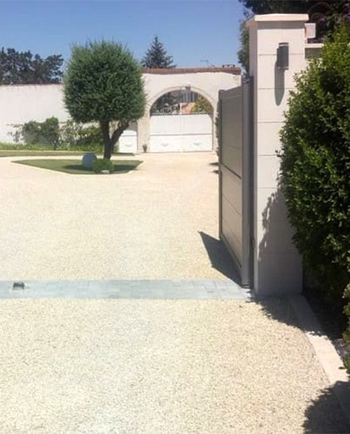 Chantier d'allée réalisé par Allées-Créations