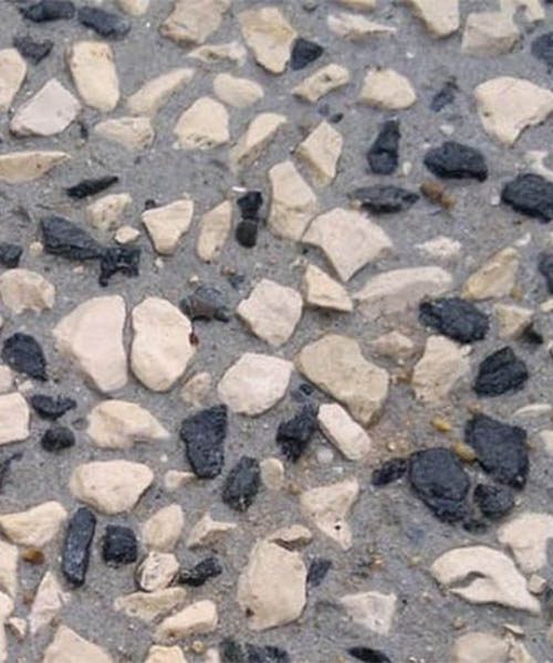 Al-Créa — béton désactivé et lavé — réalisation Allées-Créations