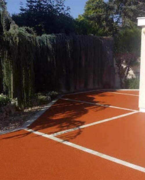 Entrée de garage — Béton drainant poreux